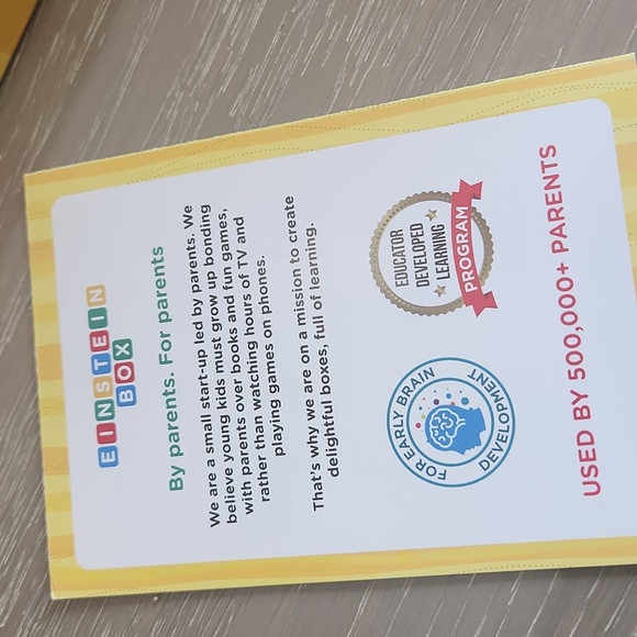 New Einstein Box - Age: 1 Years Box 1A - Picture 4 of 8